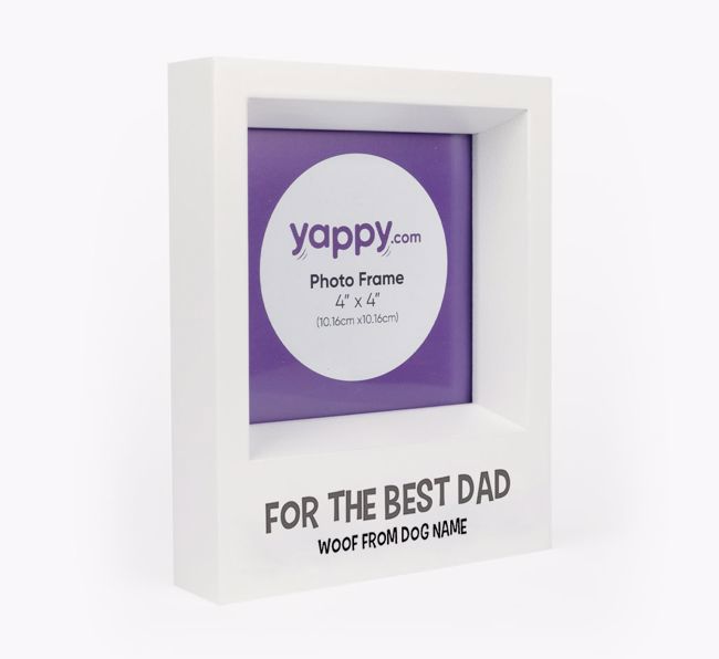 'For the best dad' Personalised Photo Frame for your {breedFullName}